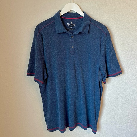 ⭐️ NAT NAST Luxury Men’s XL Polo Knit Shirt - Picture 3 of 8